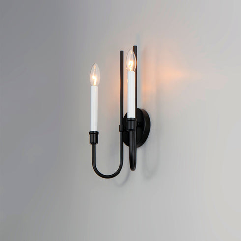 Maxim Tux 2 Light Wall Sconce Model: 11282BK