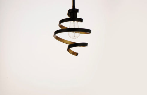 Maxim Twister Mini Pendant Model: 12232BKGLD