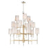 Maxim Uptown 15 Light Chandelier Model: 32399OFSBRPN