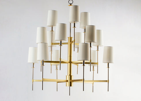 Maxim Uptown 15 Light Chandelier Model: 32399OFSBRPN