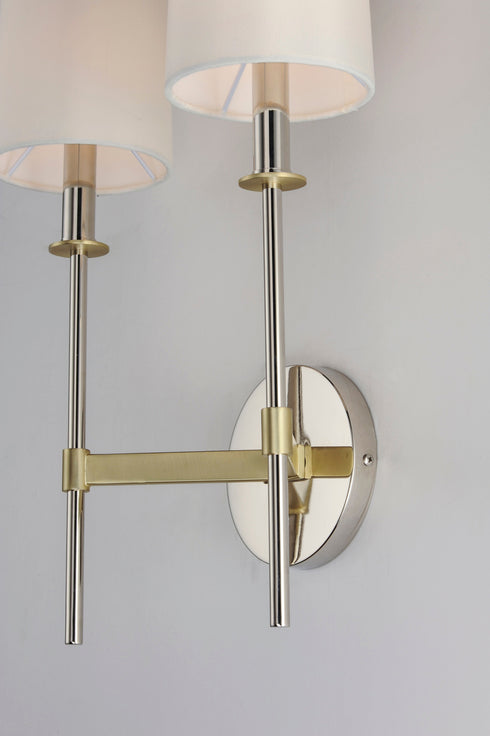 Maxim Uptown 2 Light Wall Sconce Model: 32392OFSBRPN
