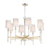 Maxim Uptown 8 Light Chandelier Model: 32398OFSBRPN
