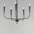 Maxim Vela Single Tier Chandelier Model: 24815BK