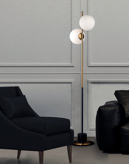 Maxim Vesper Floor Lamp Model: 26039SWSBRBK