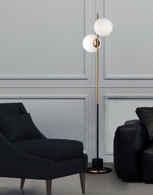 Maxim Vesper Floor Lamp Model: 26039SWSBRBK