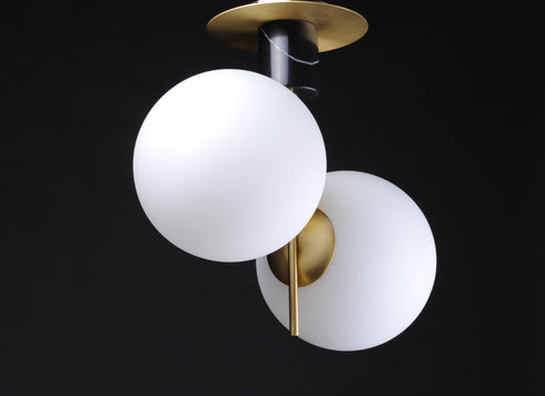 Maxim Vesper Semi Flush Mount Model: 26032SWSBRBK