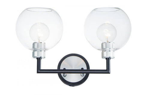 Maxim Vessel 2 Light Bath Vanity Model: 21612CLBKAL
