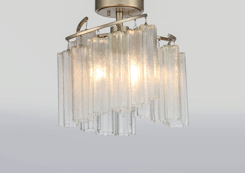 Maxim Victoria 3 Light Semi Flush Model: 39570WFLGS