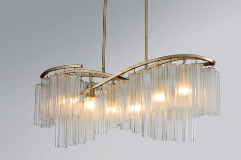 Maxim Victoria 6 Light Linear Chandelier Model: 39579WFLGS