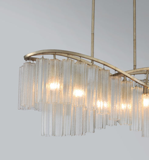 Maxim Victoria 6 Light Linear Chandelier Model: 39579WFLGS