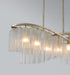 Maxim Victoria 6 Light Linear Chandelier Model: 39579WFLGS