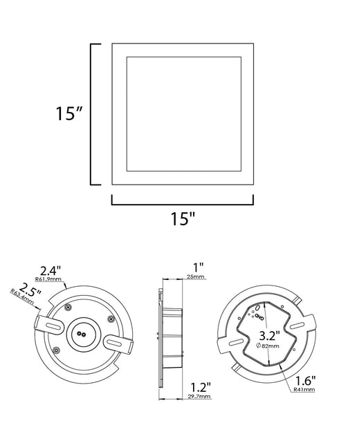 Maxim Wafer Flush Mount Model: 58738WTWT