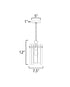 Maxim Warren Single Pendant Model: 21831AGDBZ