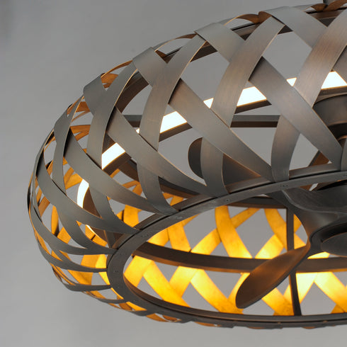 Maxim Weave Wifi Enabled LED Fandelight Model: 61010BZGTGLD