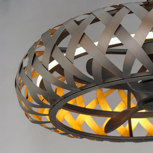 Maxim Weave Wifi Enabled LED Fandelight Model: 61010BZGTGLD