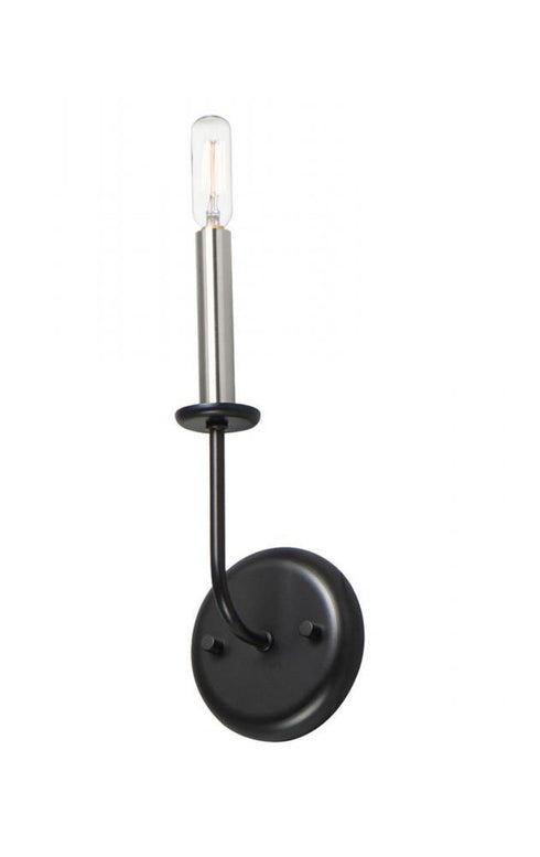 Maxim Wesley 1 Light Wall Sconce Model: 10321BKSN
