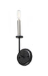 Maxim Wesley 1 Light Wall Sconce Model: 10321BKSN