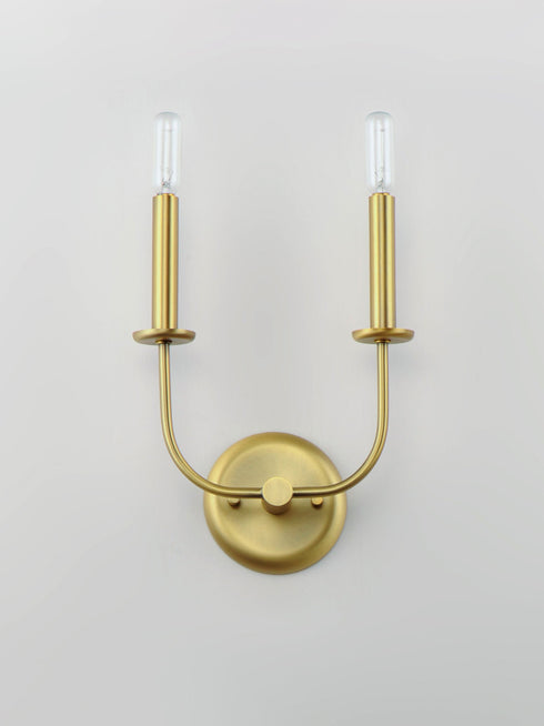 Maxim Wesley 2 Light Wall Sconce Model: 10322BKSN