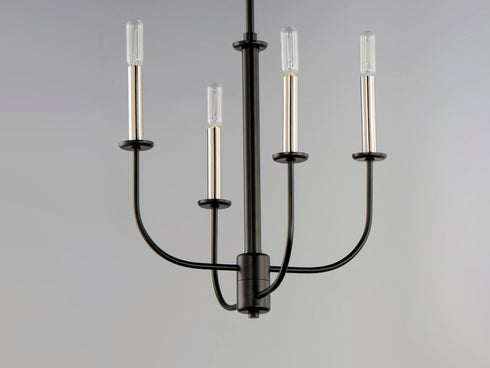 Maxim Wesley 4 Light Chandelier Model: 10324BKSN