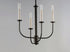 Maxim Wesley 4 Light Chandelier Model: 10324BKSN