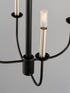 Maxim Wesley 4 Light Chandelier Model: 10324BKSN