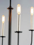 Maxim Wesley 4 Light Chandelier Model: 10324BKSN