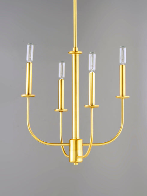 Maxim Wesley 4 Light Chandelier Model: 10324BKSN