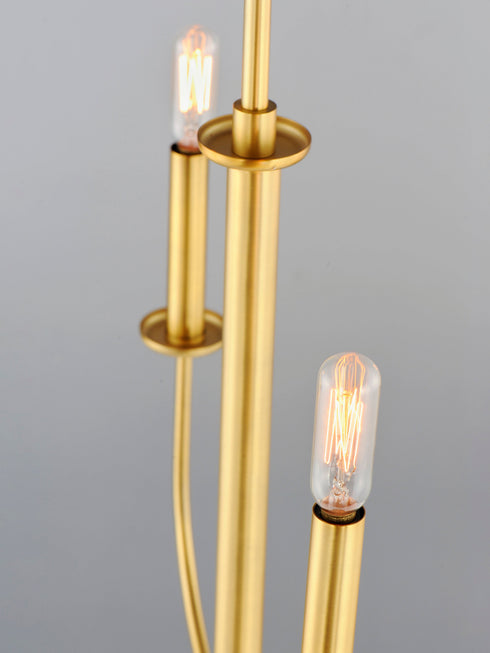 Maxim Wesley 4 Light Chandelier Model: 10324BKSN