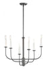 Maxim Wesley 6 Light Chandelier Model: 10326BKSN