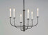 Maxim Wesley 6 Light Chandelier Model: 10326BKSN