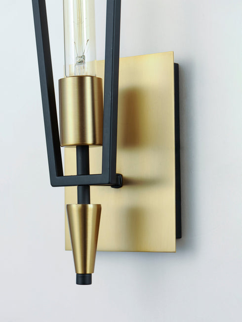 Maxim Wings 1 Light Wall Sconce Model: 11651BKSBR