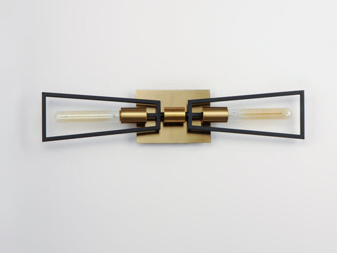 Maxim Wings 2 Light Wall Sconce Model: 11652BKSBR