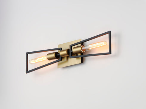 Maxim Wings 2 Light Wall Sconce Model: 11652BKSBR