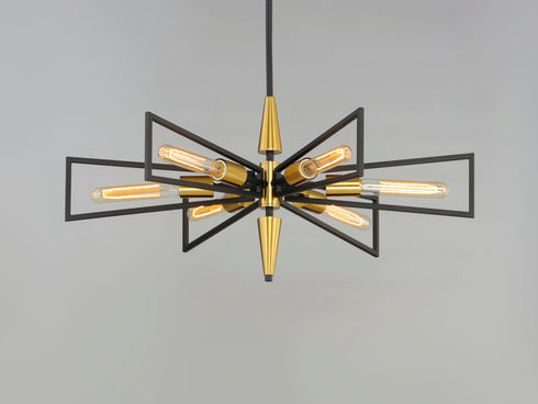 Maxim Wings 6 Light Chandelier Model: 11656BKSBR