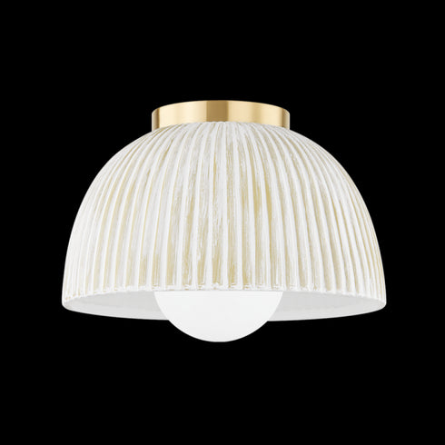 Mitzi 1 Light Flush Mount Model: H750501-AGB/CWW