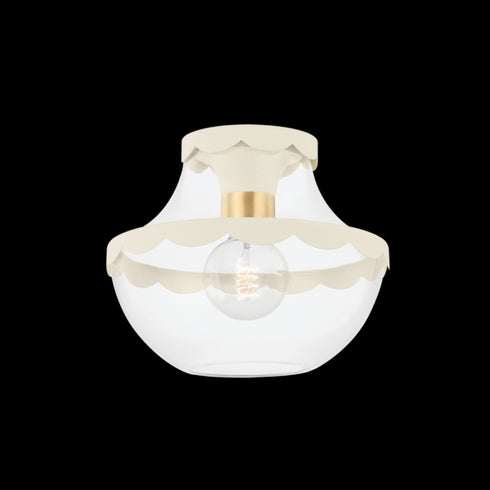Mitzi 1 Light Semi Flush Model: H668601-AGB/SCR