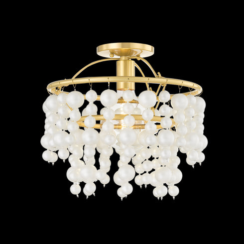 Mitzi 1 Light Semi Flush Mount Model: H747601-AGB