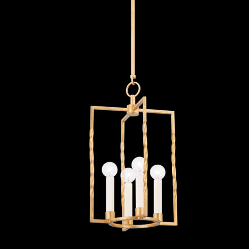 Mitzi 4 Light Lantern Model: H731704S-TBK