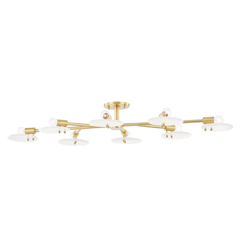 Mitzi 8 Light Semi Flush Model: H428608-AGB