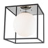 Mitzi Aira 1 Light Large Flush Mount Model: H141501L-PN/BK