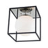 Mitzi Aira 1 Light Small Flush Mount Model: H141501S-PN/BK