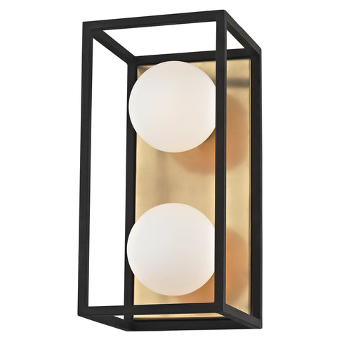 Mitzi Aira 2 Light Bath Bracket Model: H141302-AGB/BK