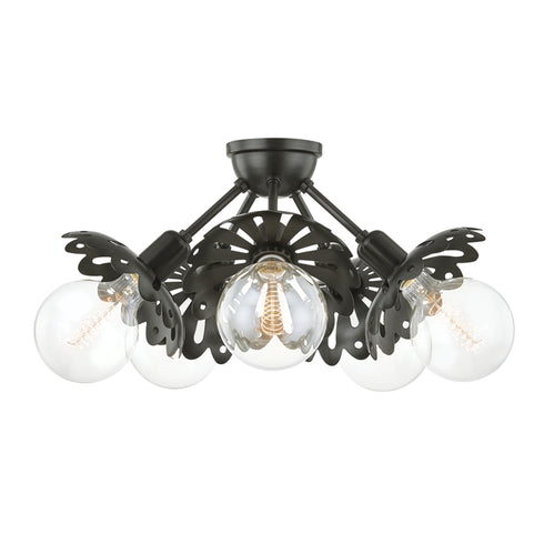 Mitzi Alyssa 5 Light Semi Flush Model: H353605-AGB