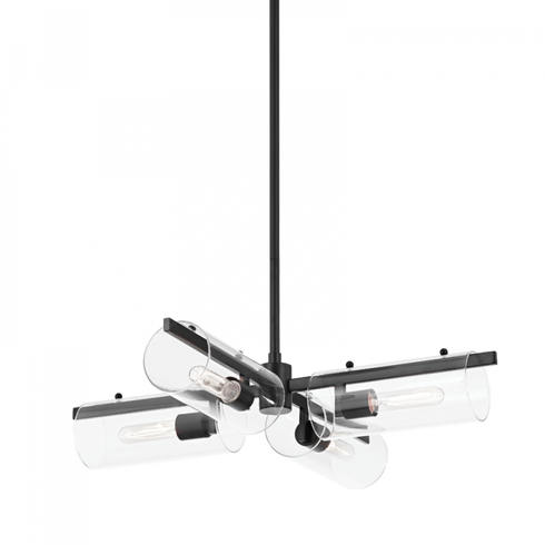 Mitzi Ariel 4 Light Chandelier Model: H326804-SBK