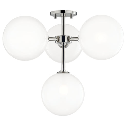 Mitzi Ashleigh 4 Light Semi Flush Model: H122604-AGB