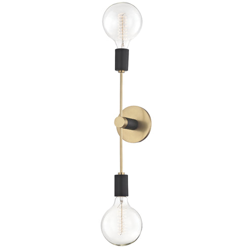 Mitzi Astrid 2 Light Wall Sconce Model: H178102-PN/BK
