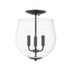 Mitzi Bobbi 3 Light Semi Flush Mount Model: H557603-PN