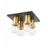 Mitzi Brandi 4 Light Flush Mount Model: H526504-AGB/SBK