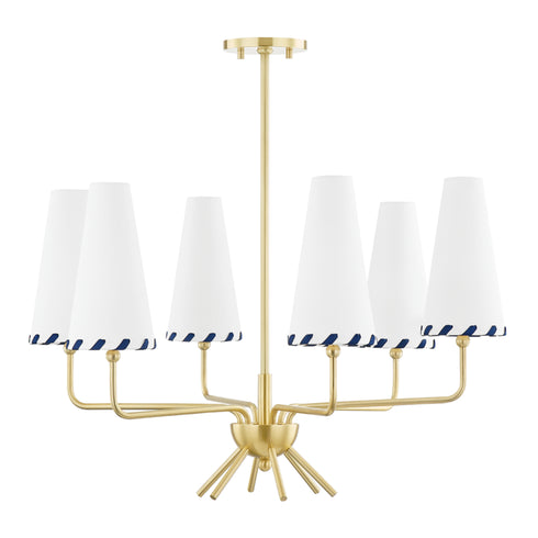 Mitzi Cassie 6 Light Chandelier Model: H436806-AGB