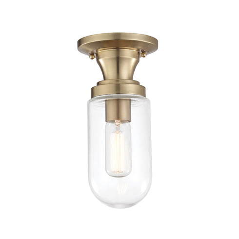 Mitzi Clara 1 Light Semi Flush Model: H124601-AGB